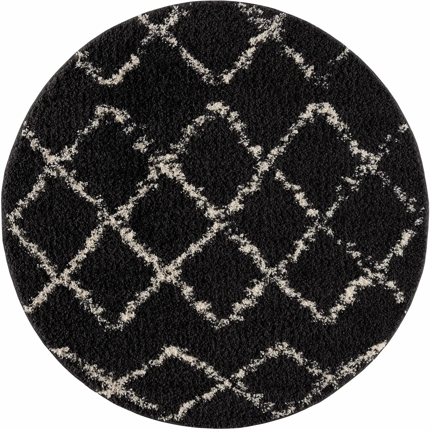 Wallagrass Black Moroccan Shag Rug - Clearance by Boutique Rugs