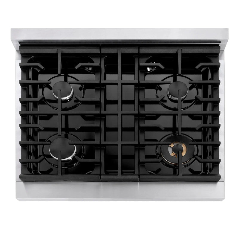ZLINE 30" Paramount Gas Rangetop Stainless Steel SRT30 by Farmhouse Kitchen and Bath