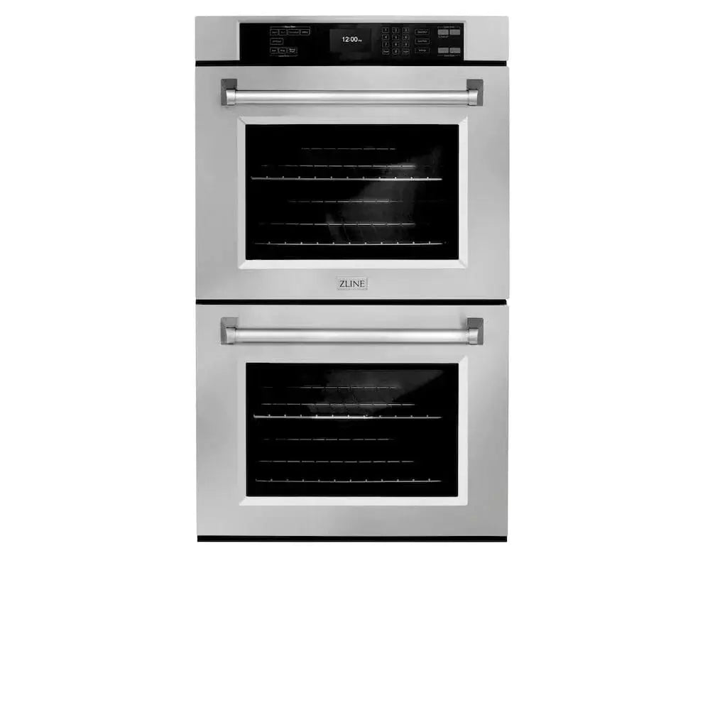 ZLINE 30"Professional True Convection Double Wall Oven, Air Fry, Self Clean, Stainless Steel WAD-30 by Farmhouse Kitchen and Bath
