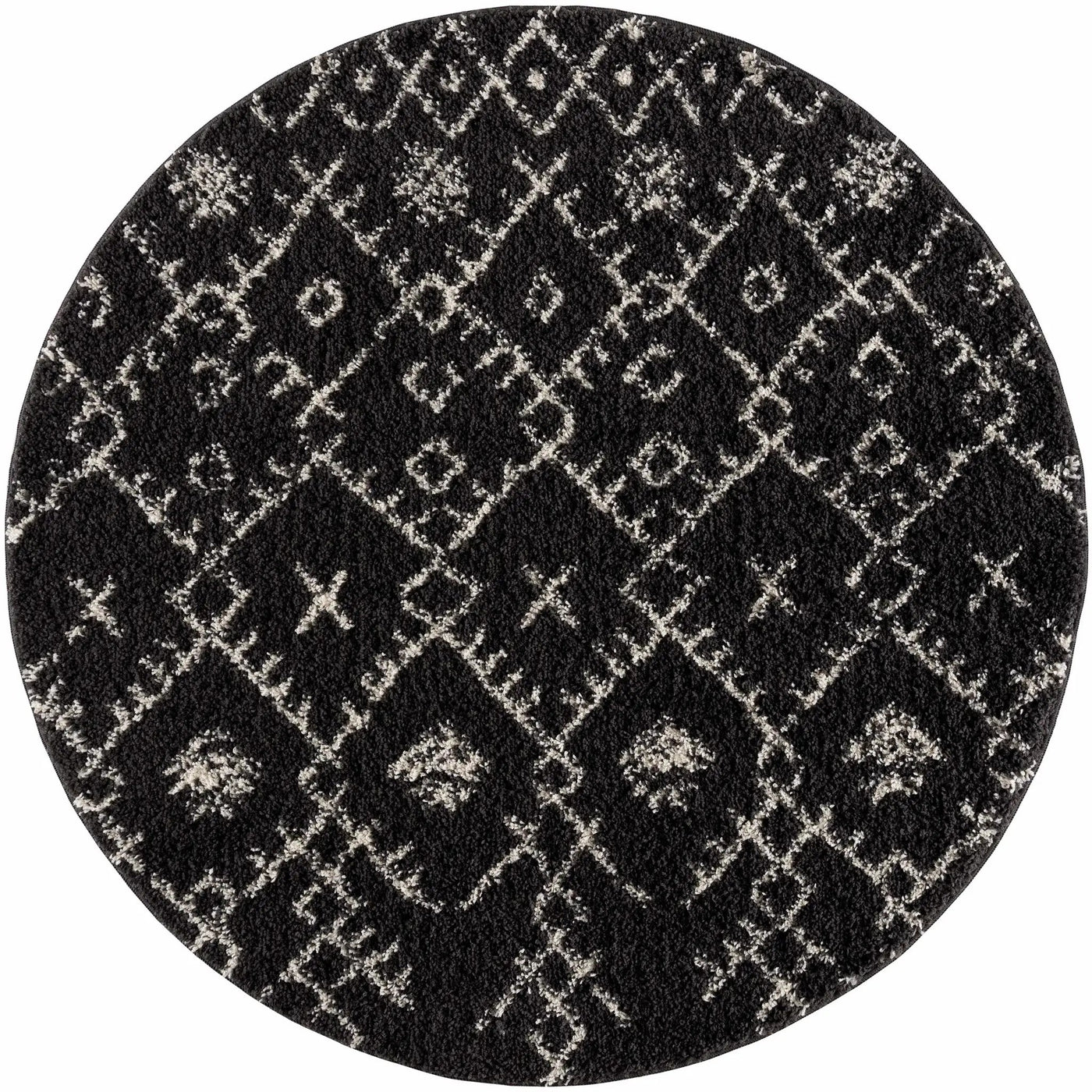Thetford Black Berber Shag Rug - Clearance by Boutique Rugs