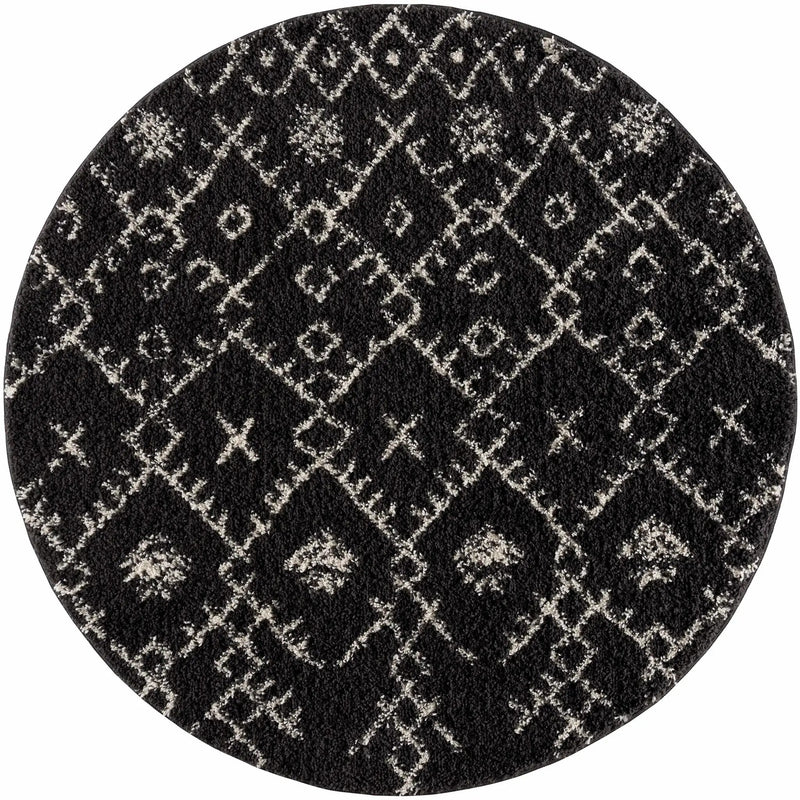 Thetford Black Berber Shag Rug - Clearance by Boutique Rugs
