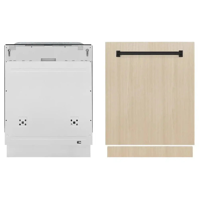 ZLINE Autograph Edition 24" Tall Tub Dishwasher, Custom Panel Ready, Matte Black DWMTZ-24-MB by Farmhouse Kitchen and Bath