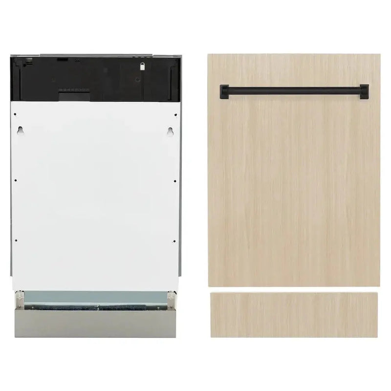 ZLINE Autograph 18" Dishwasher Stainless, Matte Black DWVZ-18-MB by Farmhouse Kitchen and Bath
