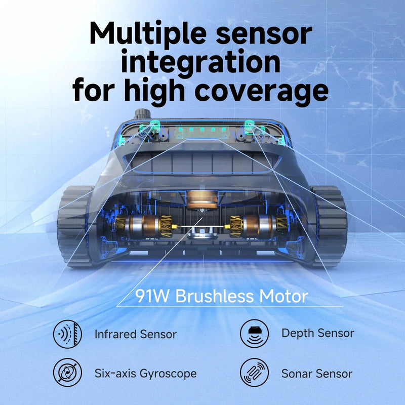 WYBOT S2 High-end Cordless Robotic Pool Cleaner by WYBOT