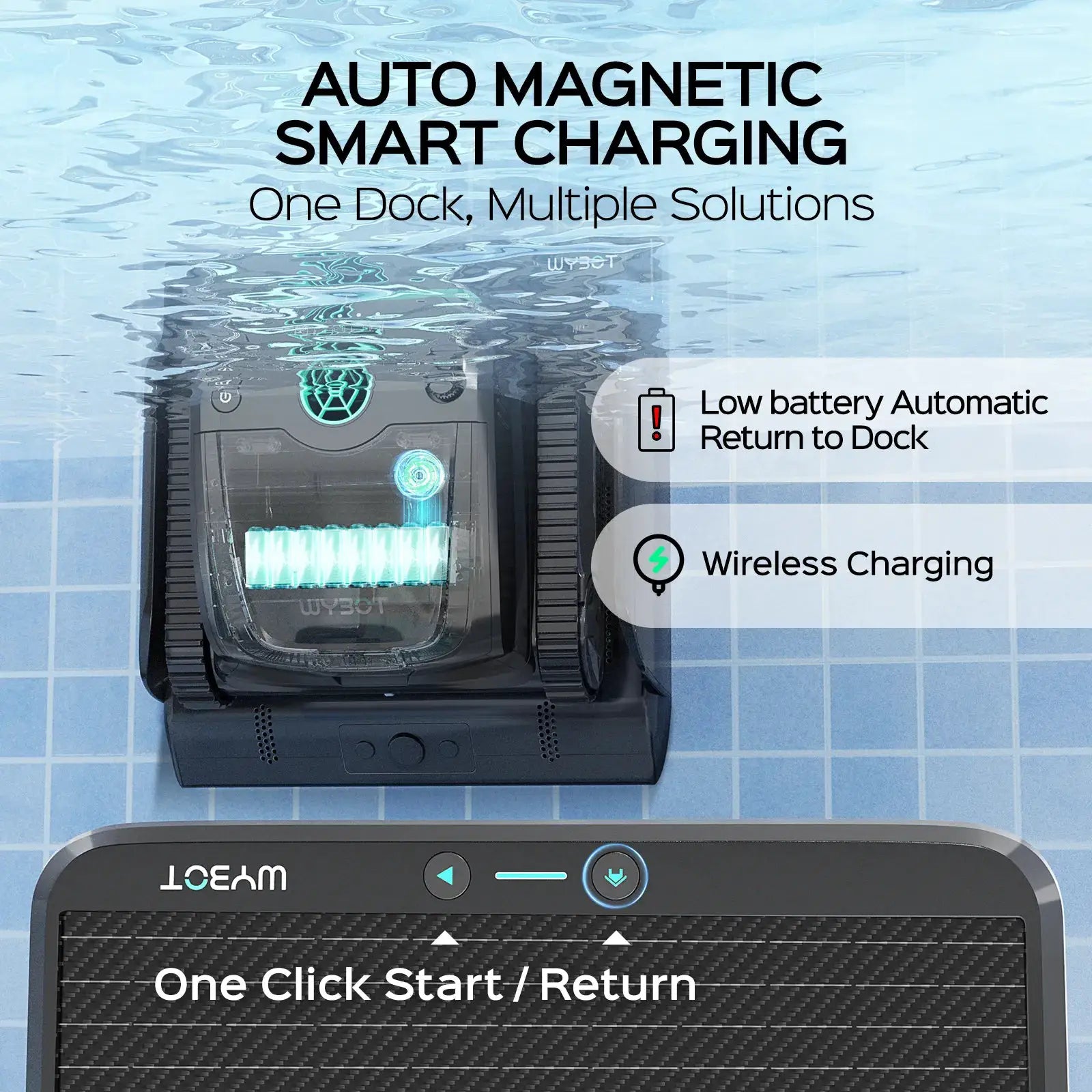 WYBOT S2 Solar Vision Robotic Pool Cleaner by WYBOT