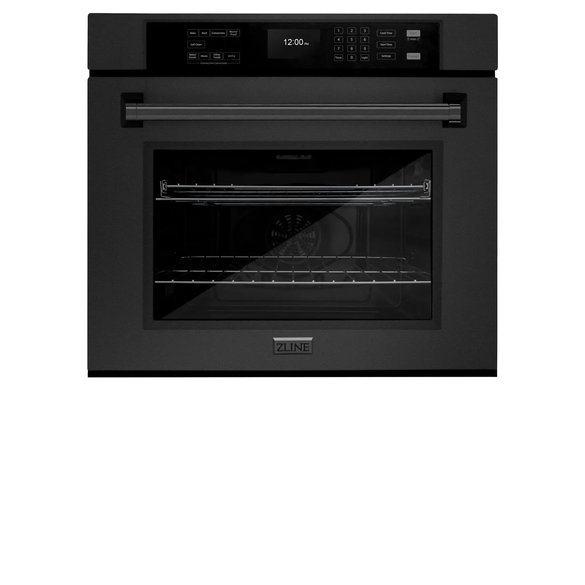 ZLINE 30 "Professional True Convection Single Wall Oven, Air Fry, Self Clean, Black Stainless Steel, WASB-30 by Farmhouse Kitchen and Bath