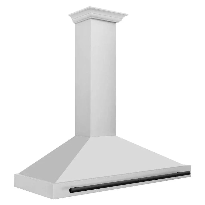 ZLINE 48" Autograph Edition Stainless Steel Range Hood, Matte Black KB4STZ-48-MB by Farmhouse Kitchen and Bath