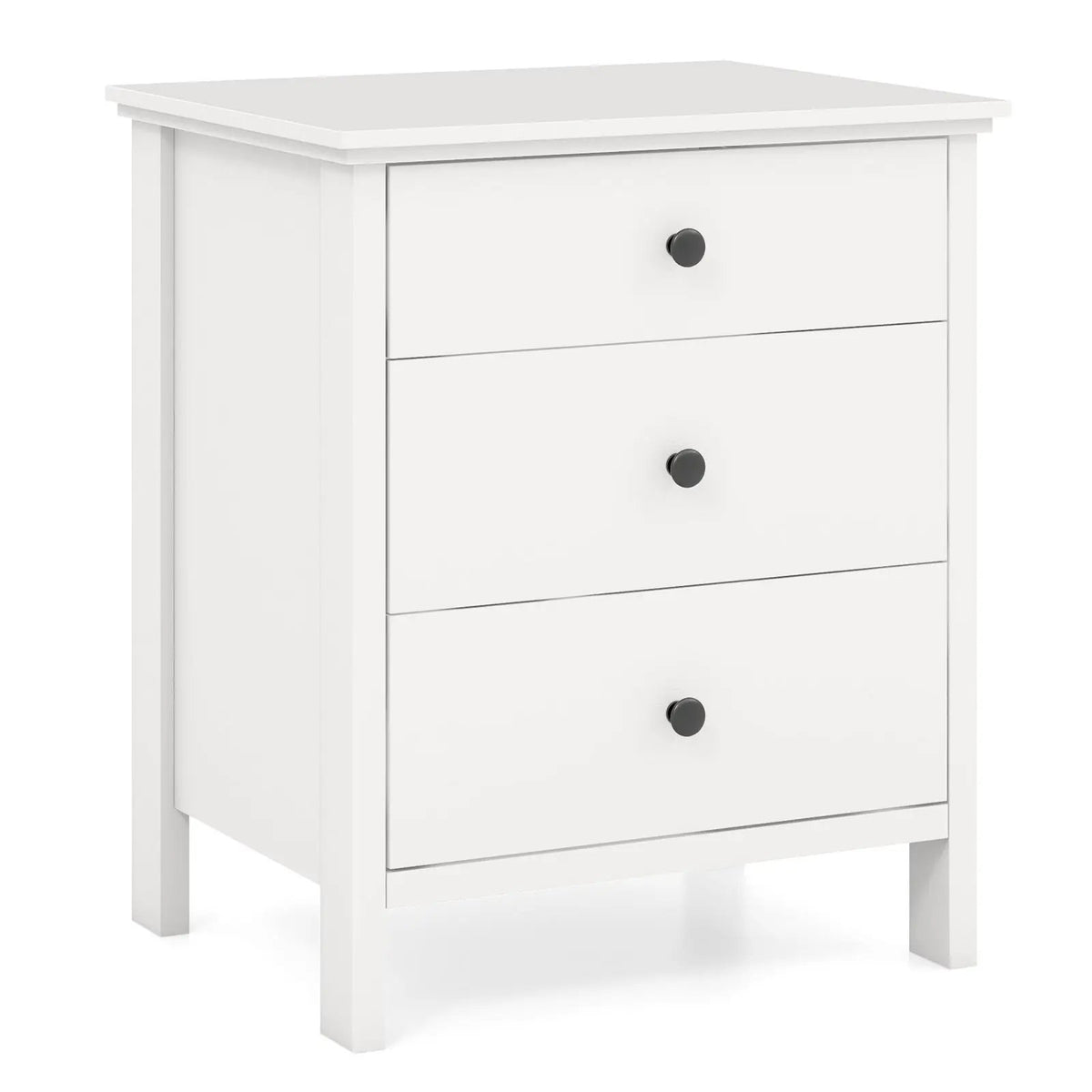 3-Drawer Wooden Nightstand Modern Bedside Table by DirectDeals