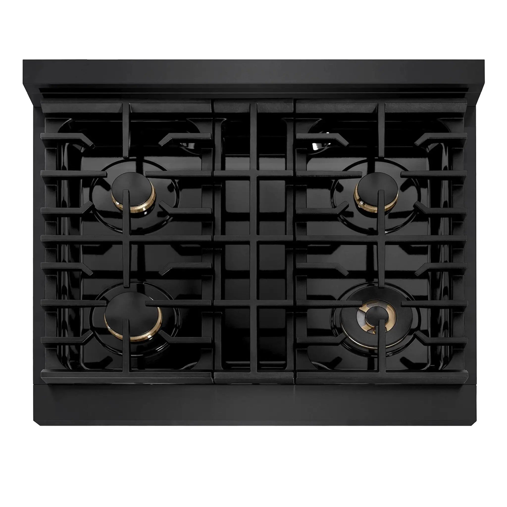 ZLINE 30" Paramount Gas Rangetop Black Stainless Steel Champagne Bronze SRTBZ-30-CB by Farmhouse Kitchen and Bath