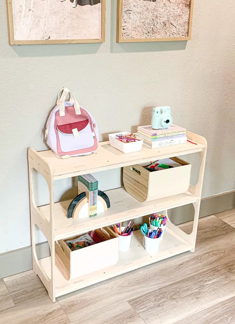 RILEY- Open Sided Toy Shelf by Bush Acres