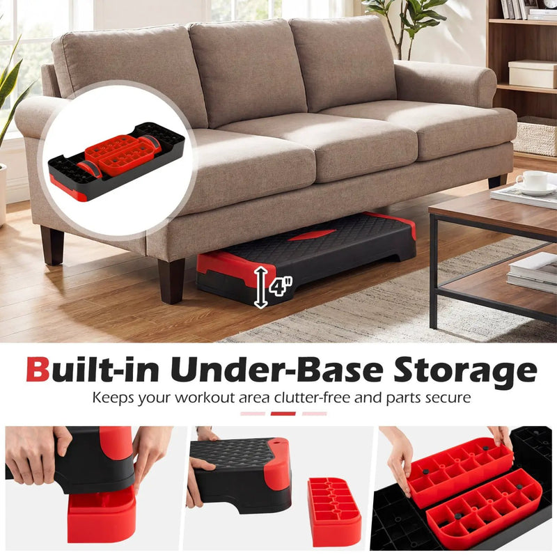 3-in-1 Aerobic Step Platform with Risers and Balance Trainers by DirectDeals