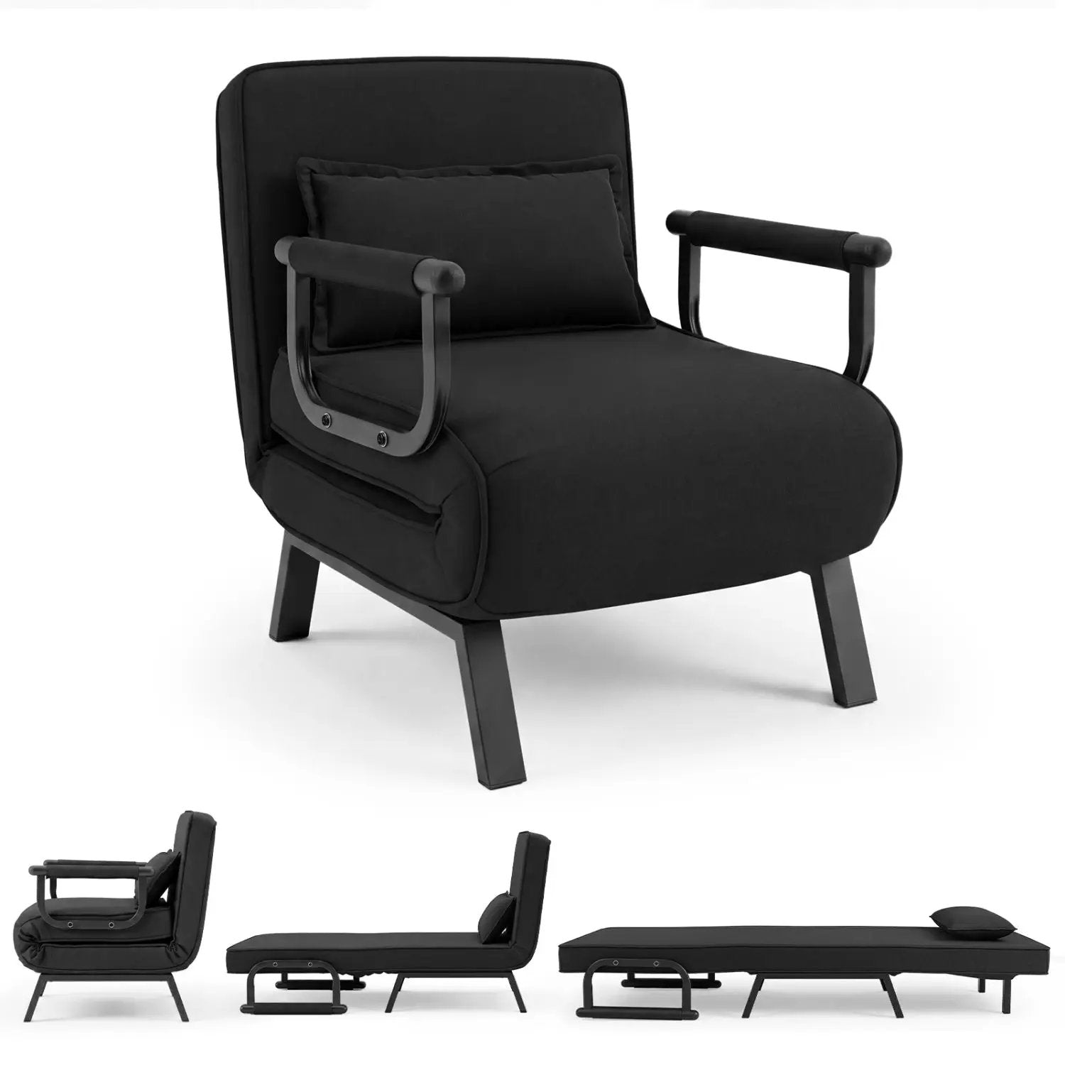 3-in-1 Folding Sofa Bed with Adjustable Backrest by DirectDeals