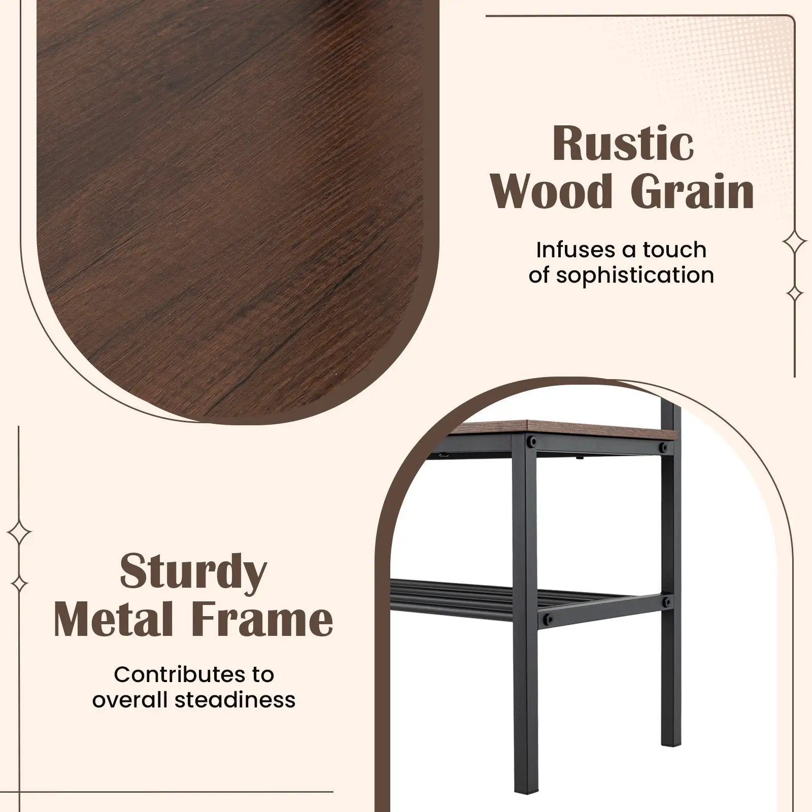 3-in-1 Hall Tree Freestanding Entryway Bench with Hooks by DirectDeals