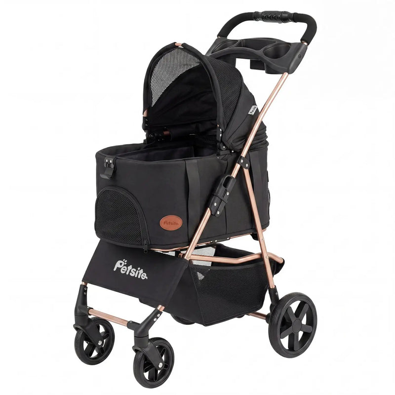 3-in-1 Foldable Pet Stroller for Small to Medium Dogs by DirectDeals