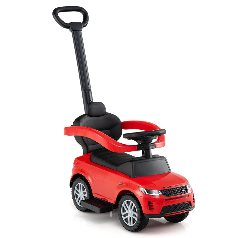 3 in 1 Push Car with Removable Handle and Guardrail for Kids 18-36 Months Old by DirectDeals