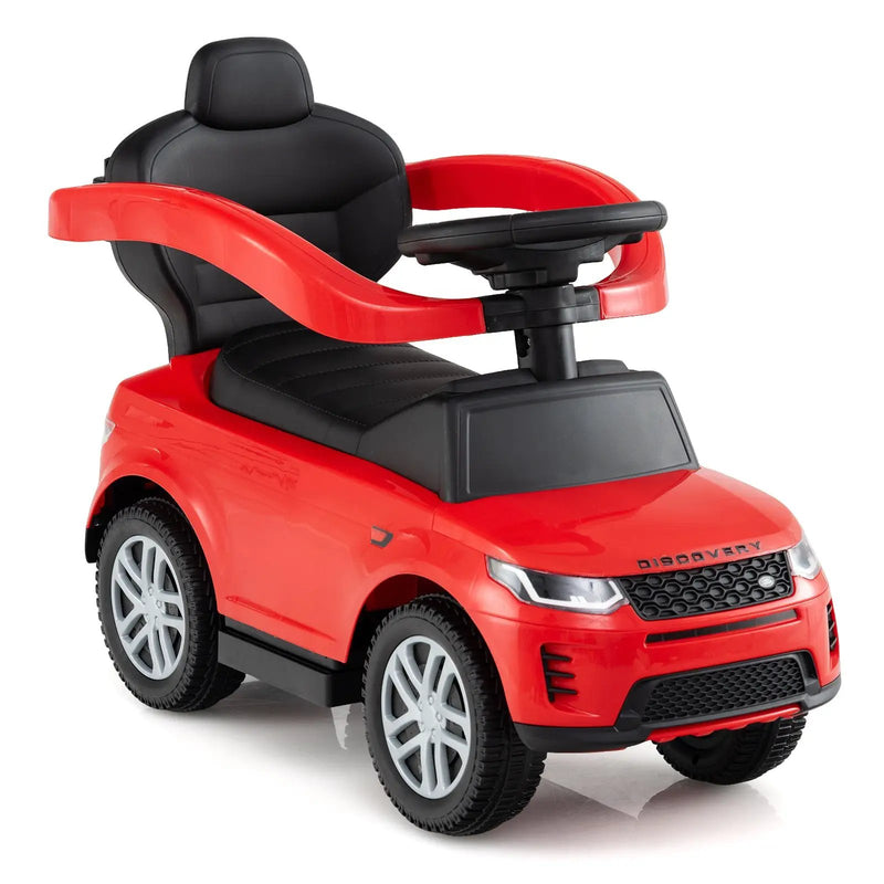 3 in 1 Push Car with Removable Handle and Guardrail for Kids 18-36 Months Old by DirectDeals