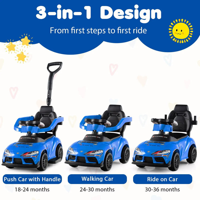 3-in-1 Toyota Licensed Foot-to-Floor Stroller Sliding Walking Toy by DirectDeals