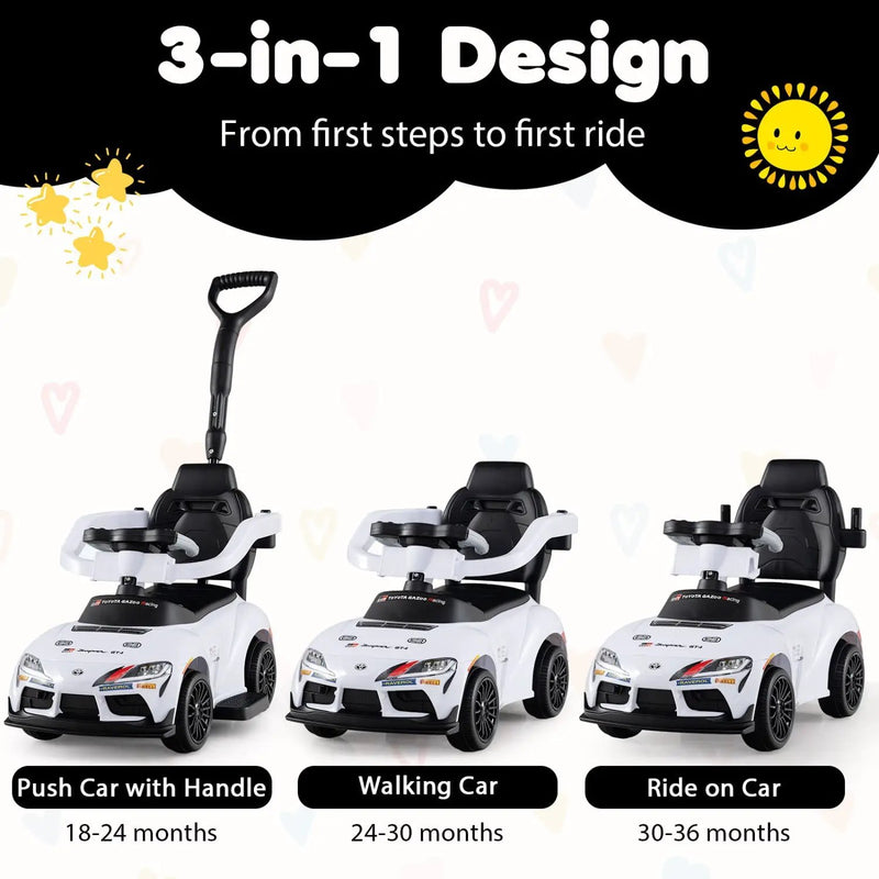 3-in-1 Toyota Licensed Foot-to-Floor Stroller Sliding Walking Toy by DirectDeals