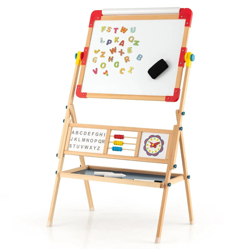 3-in-1 Wooden Art Easel for Kids with Drawing Paper Roll by DirectDeals