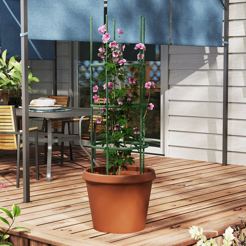 3 Pack 60 inch Adjustable Tall Plant Support Trellis for Climbing Plants by DirectDeals