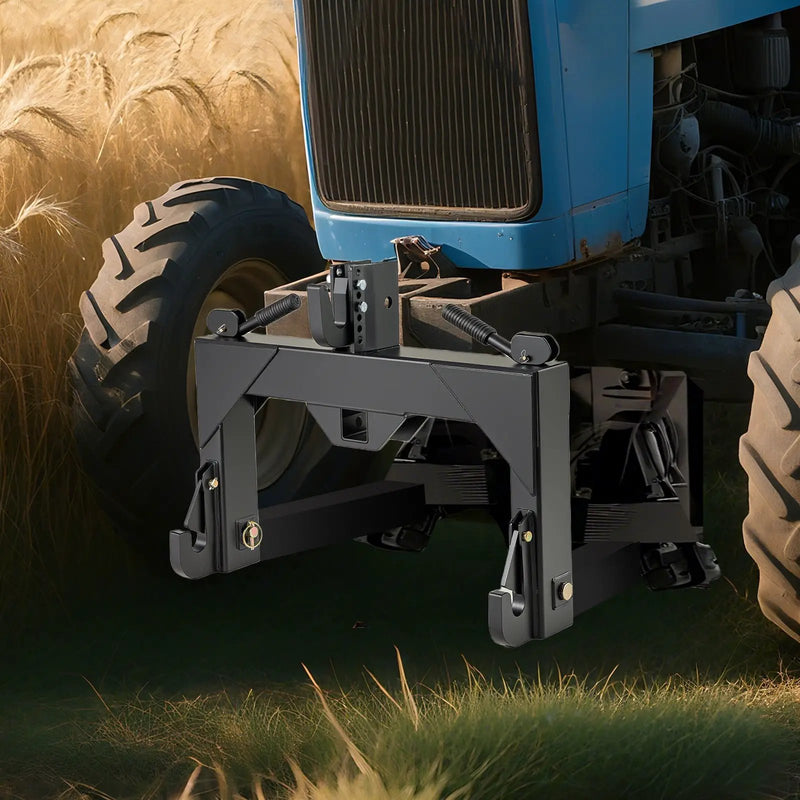 3-Point Quick Hitch with 5 Level Adjustable Bolt for Farming by DirectDeals