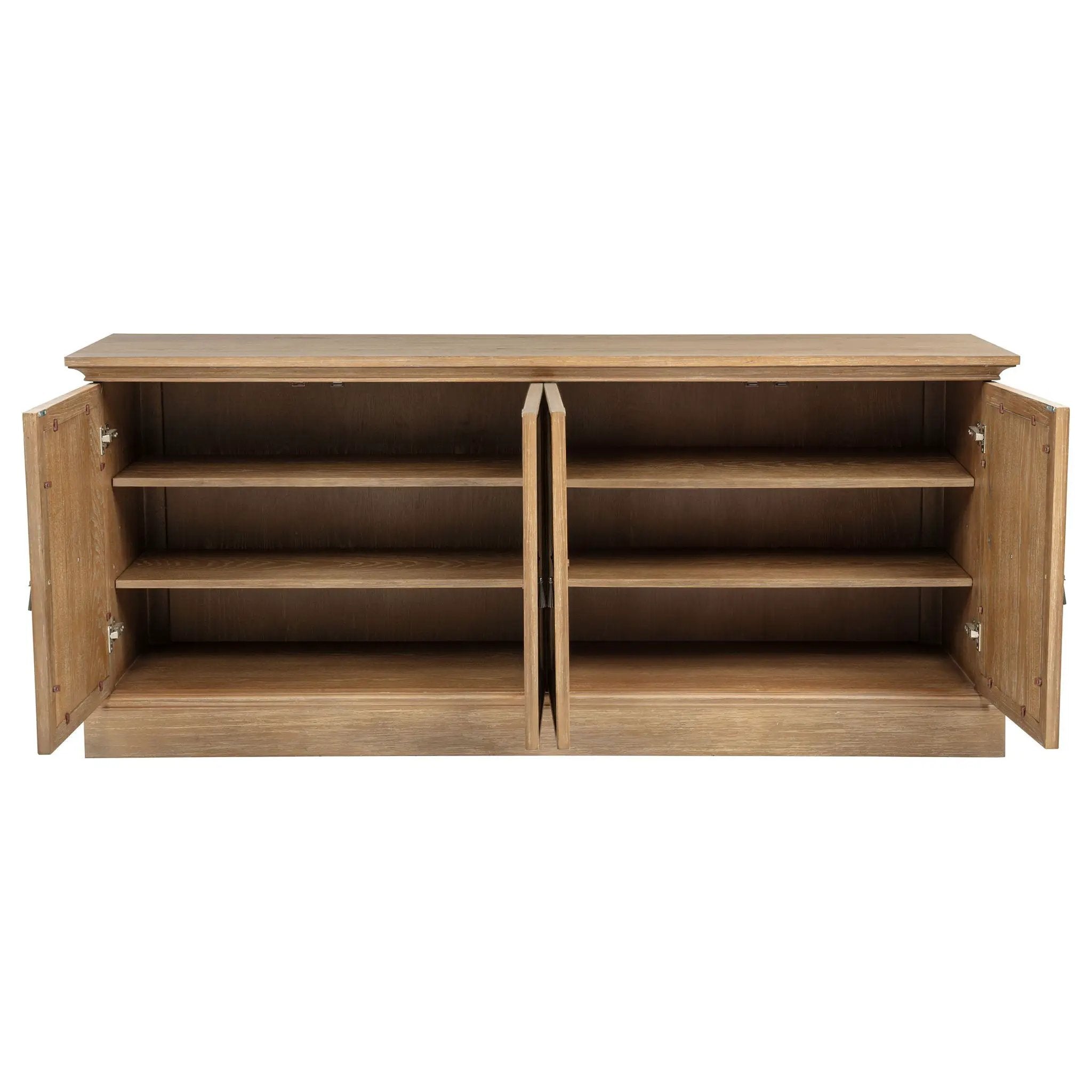 Brockway 4-door Dining Sideboard Buffet Cabinet Barley Brown by Unique Piece Furniture