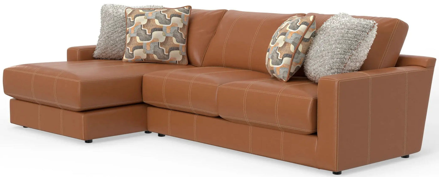 Minori - Italian Leather Sectional by Unique Piece Furniture