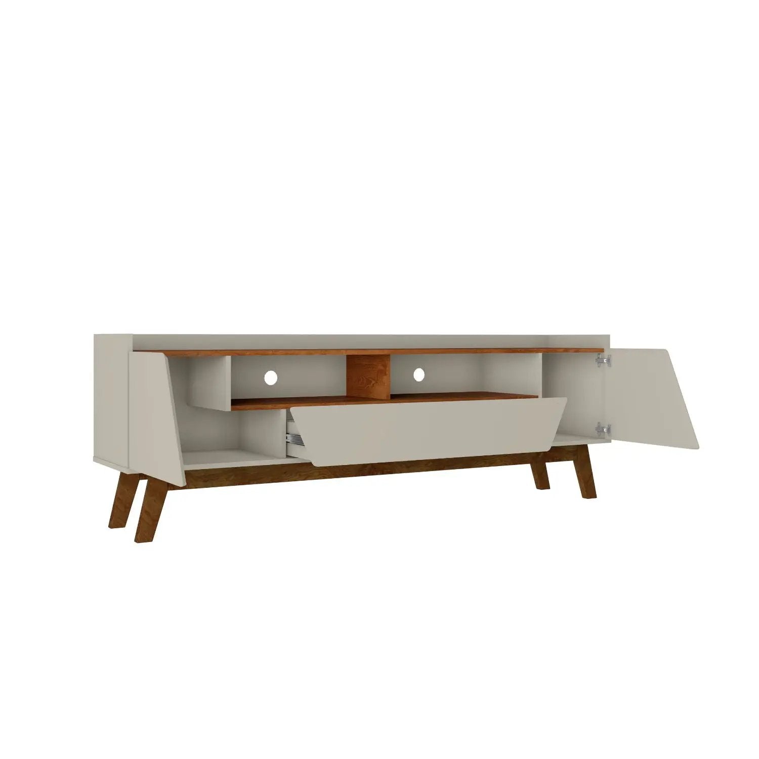 Marcus - TV Stand With 4 Shelves And Soft Close Doors by HouseOfZazla