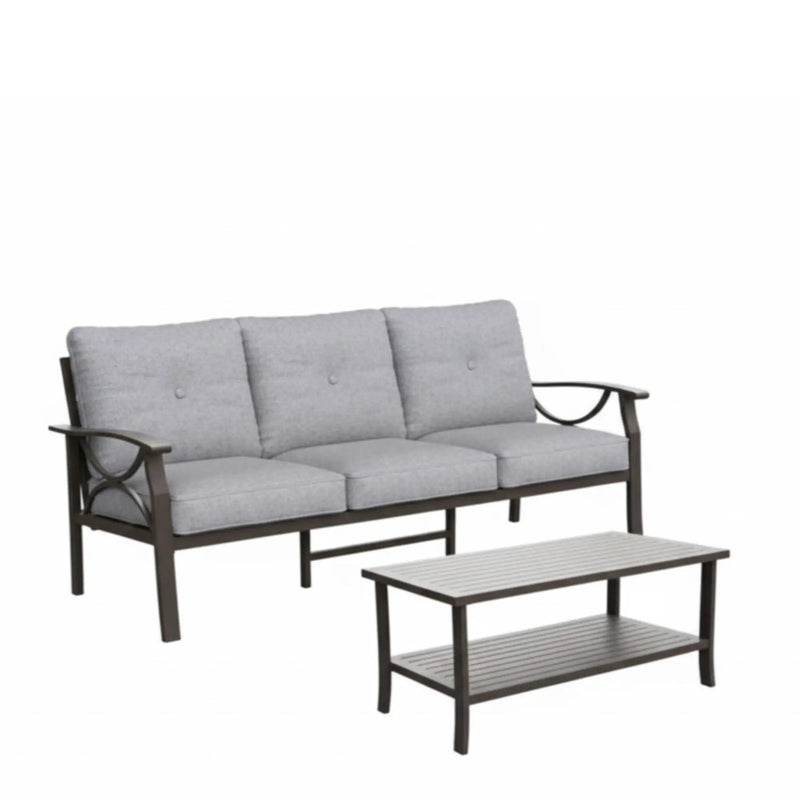 Patio Furniture Set with Coffee Table and Cushions for Backyard by HouseOfZazla