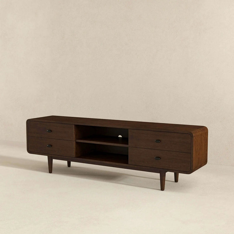 Alexa - TV Stand - Dark Brown / Wood by Unique Piece Furniture