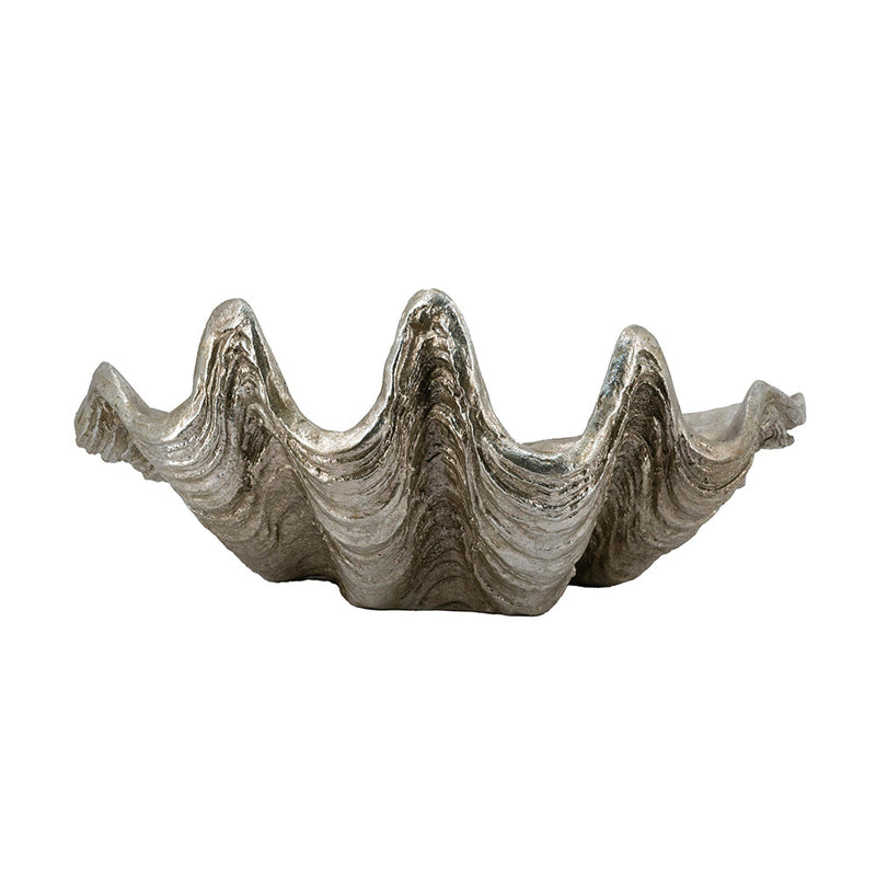 Silver Decorative Shell Bowl with Coastal Shell Design - Silver, photo 5 of 10