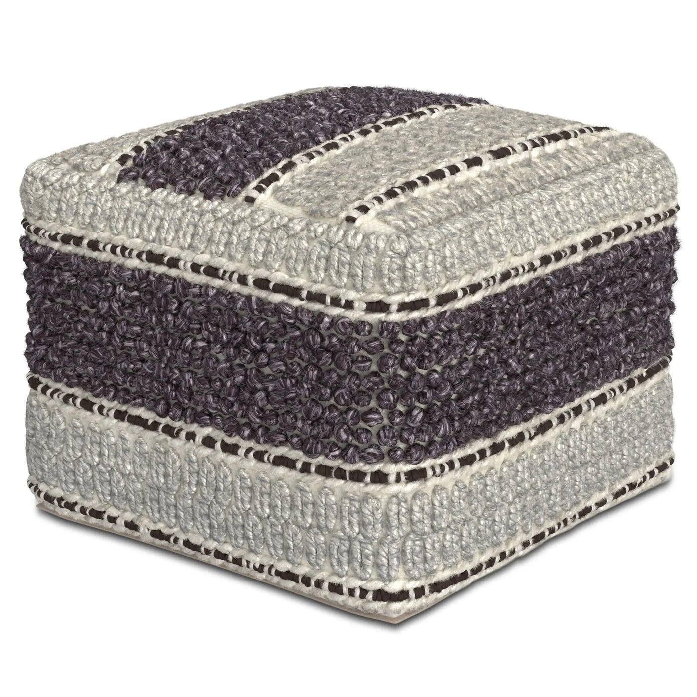 Grady - Handcrafted Square Pouf by HouseOfZazla