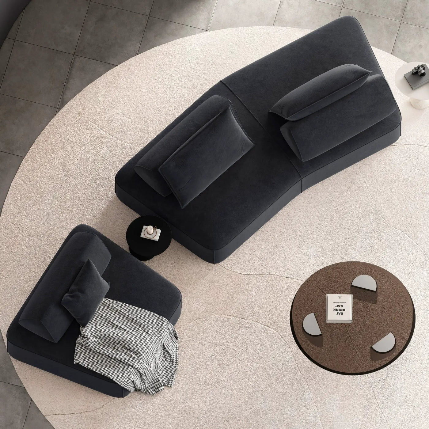 Modern Luxury Oversized Modular Sectional Sofa Set by HouseOfZazla