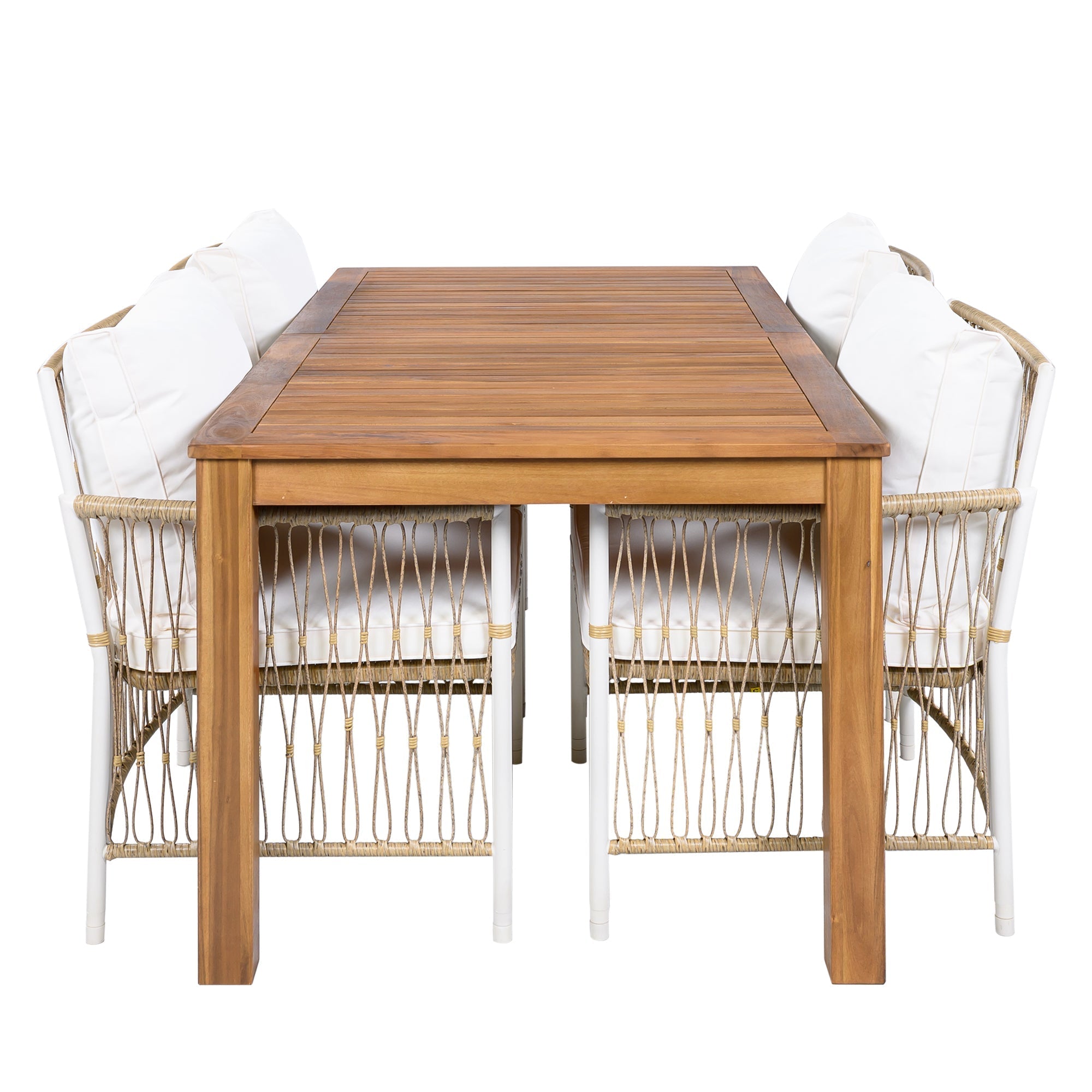 TOPMAX Patio 5pcs Wooden Dining Table Set by HouseOfZazla