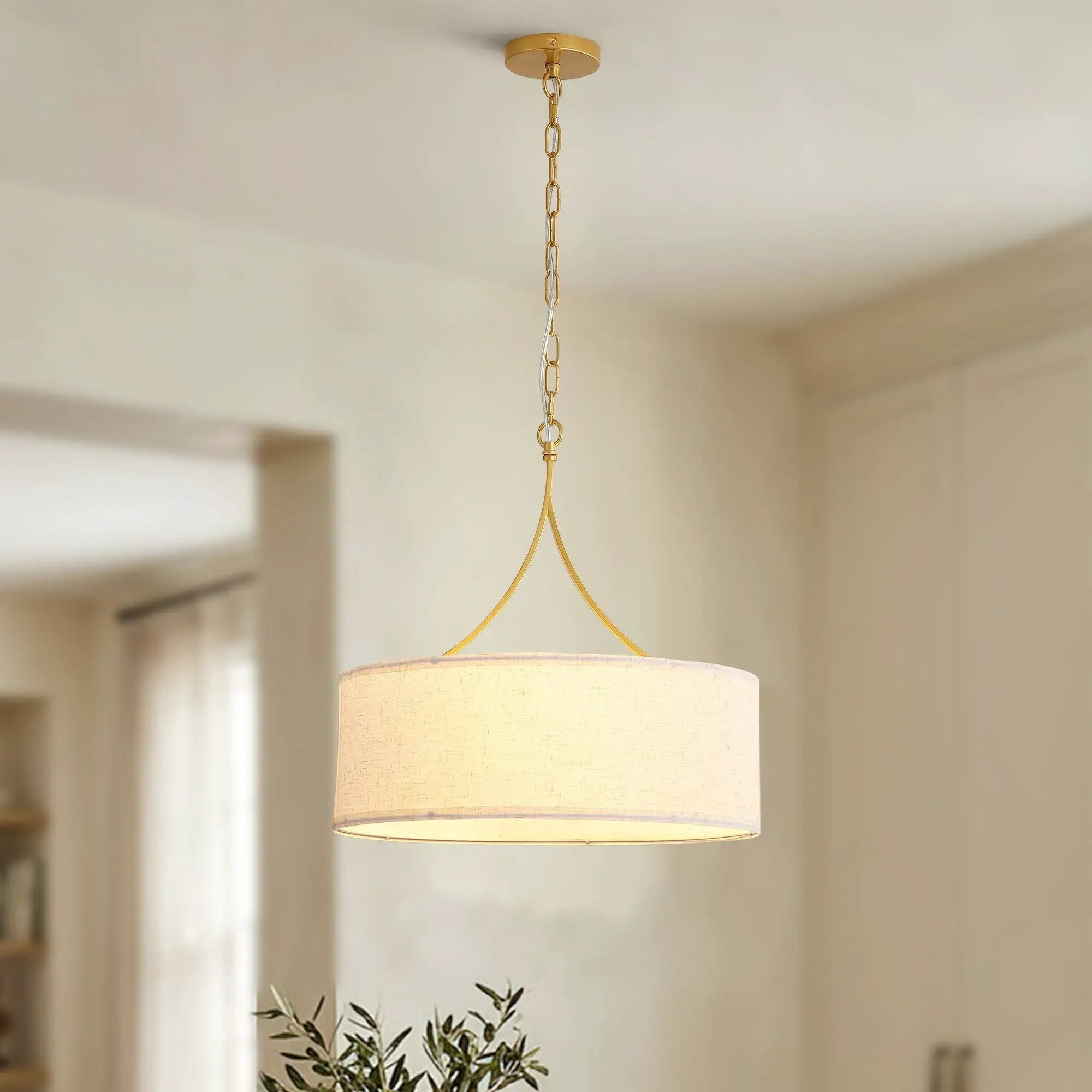 3 Light Drum Pendant Light by HouseOfZazla