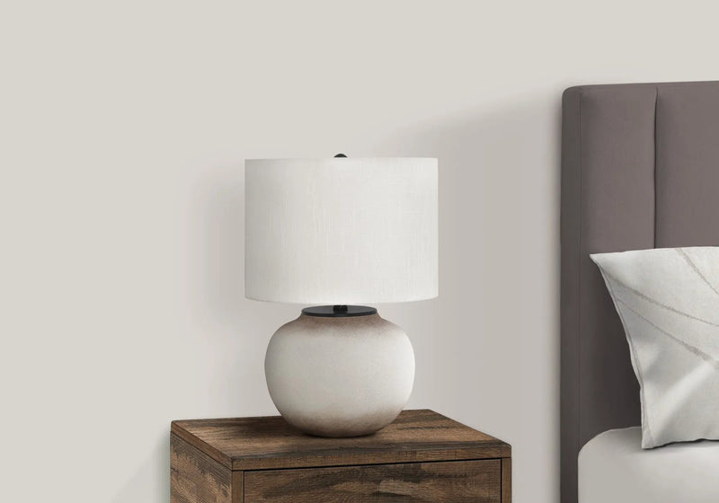 Modern Lighting, Table Lamp, Ceramic - Cream by Unique Piece Furniture