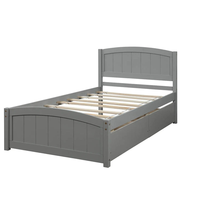 Platform Bed & Headboard, Footboard And Wood Slat Support by Unique Piece Furniture