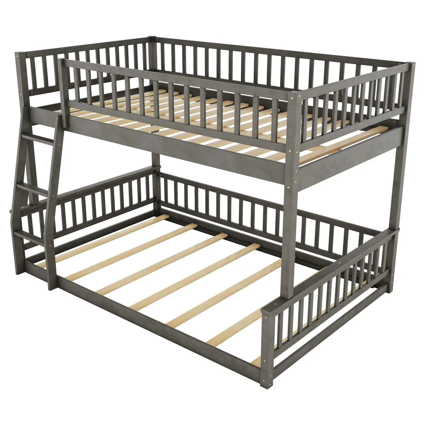 Bunk Bed With Ladder And Guardrails by HouseOfZazla