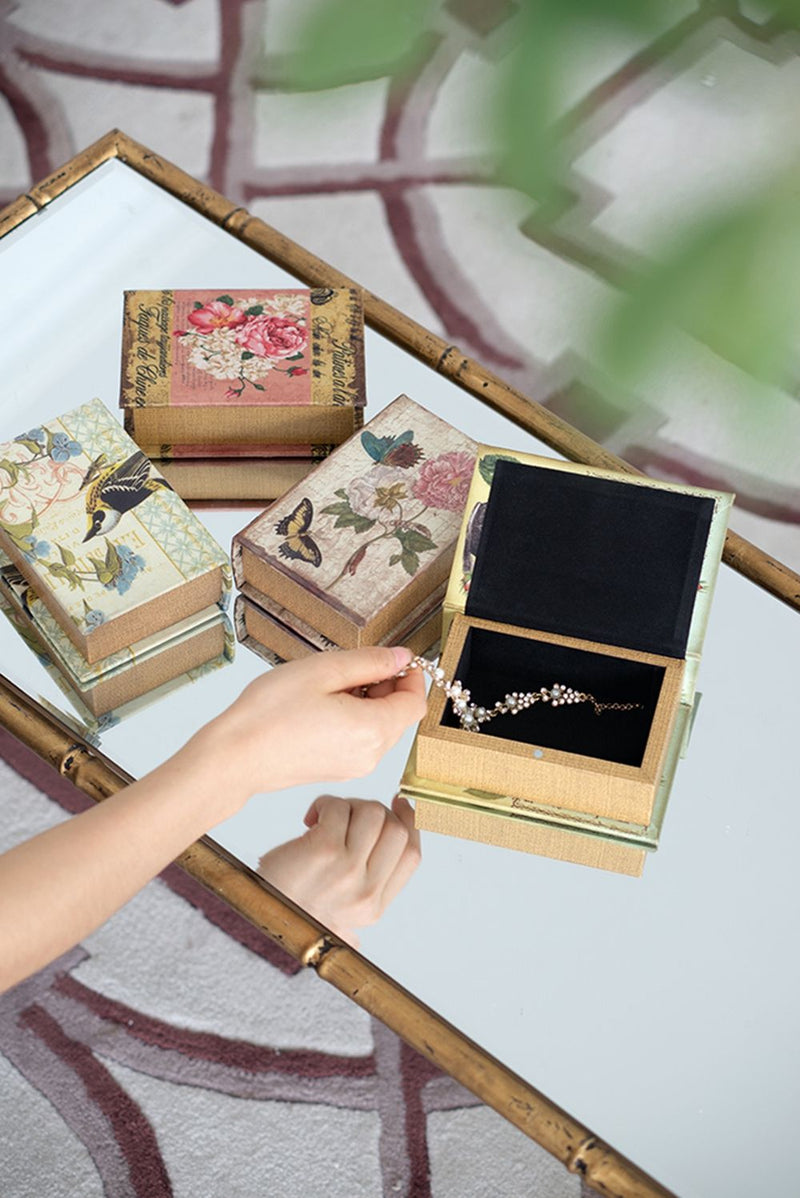 Book Boxes (Set of 4) - Multi by HouseOfZazla