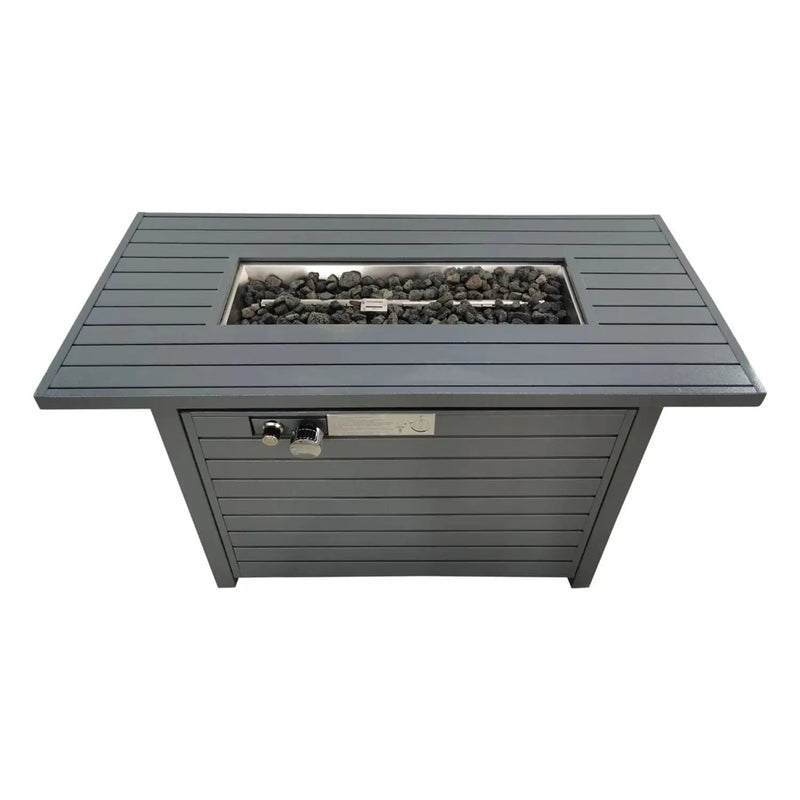 Outdoor Fire Pit Table With Lid Fuel Versatility by HouseOfZazla