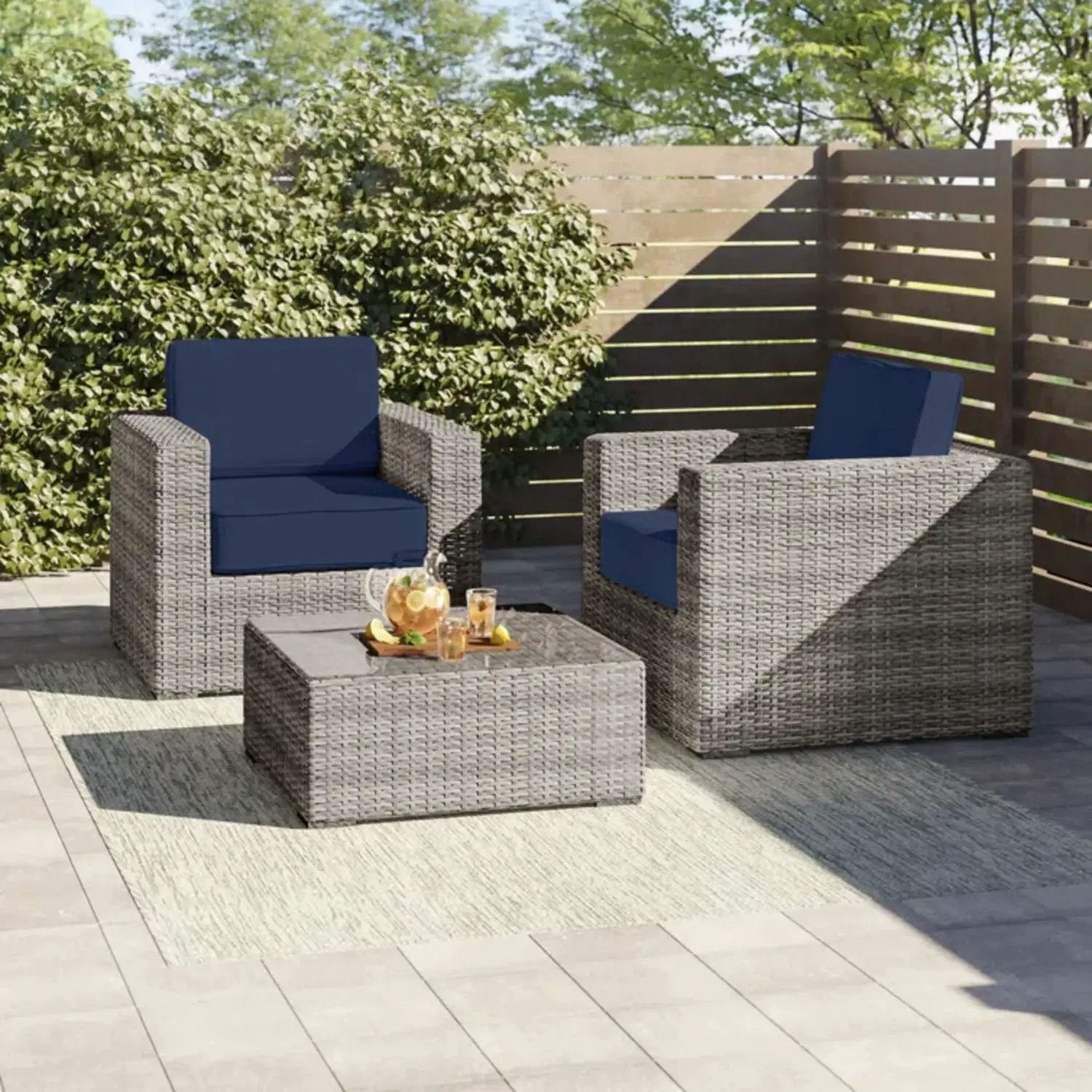 2 Person Seating Set With Cushions by HouseOfZazla