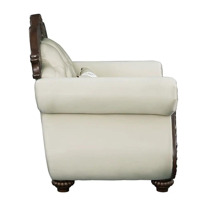 Pierce - Chair With Pillow - Beige Fabric & Cherry by Unique Piece Furniture