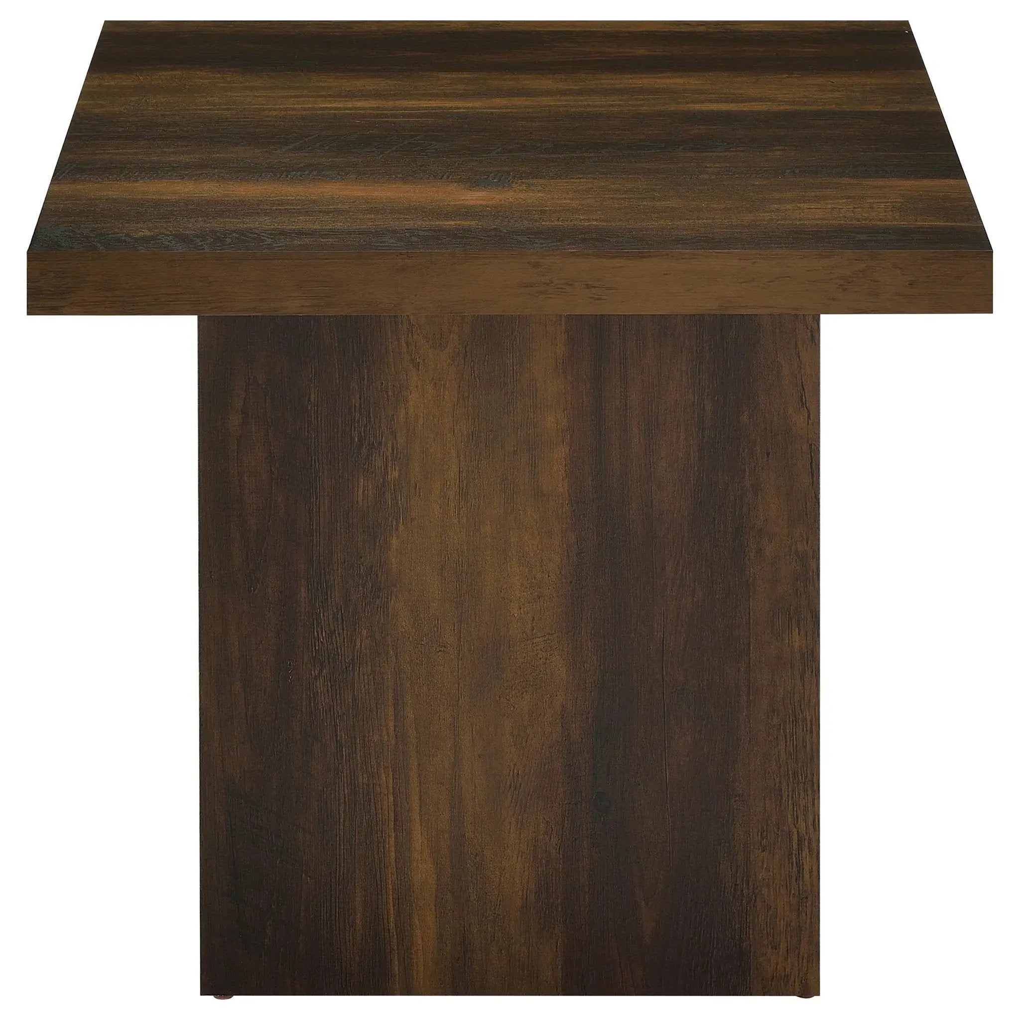Devar 2-piece Square Coffee and End Table Set Dark Pine by Unique Piece Furniture