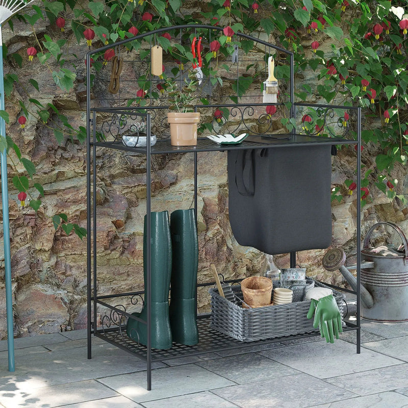 Outsunny Folding Potting Bench Table by HouseOfZazla