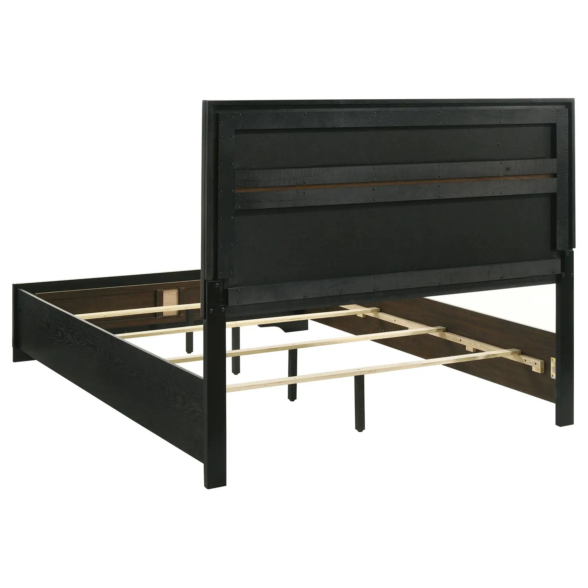 Miranda 54-inch Upholstered Queen Panel Bed Black by Unique Piece Furniture