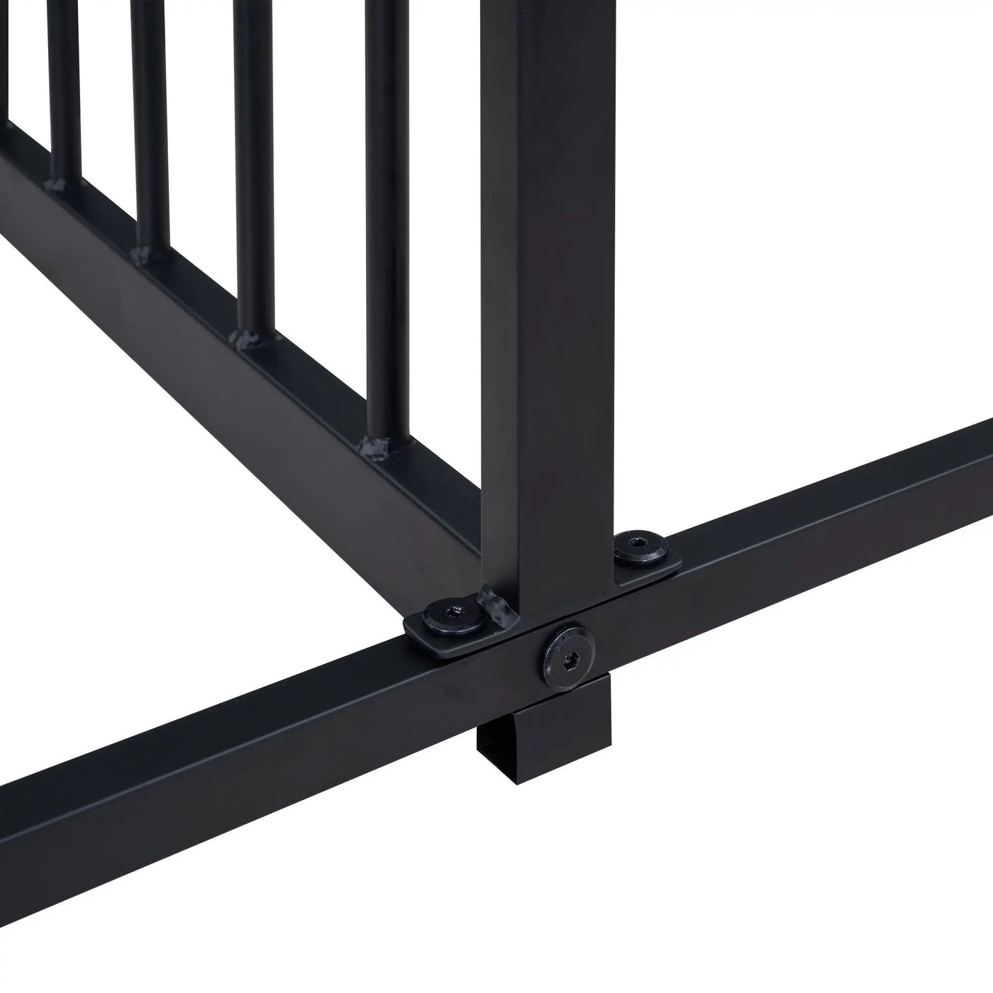 House Platform Beds, 2 Shared Beds, Metal Frame With Guardrails by HouseOfZazla