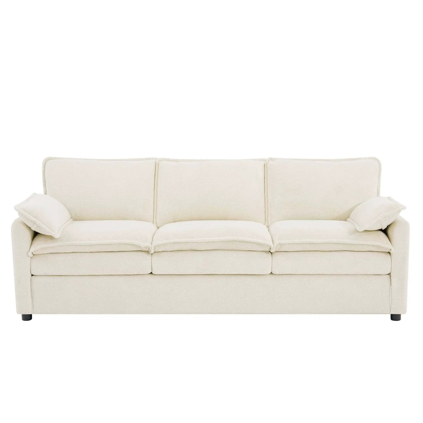 Modern 3 Seater Sofa With Side Storage Pockets For Living Room by HouseOfZazla