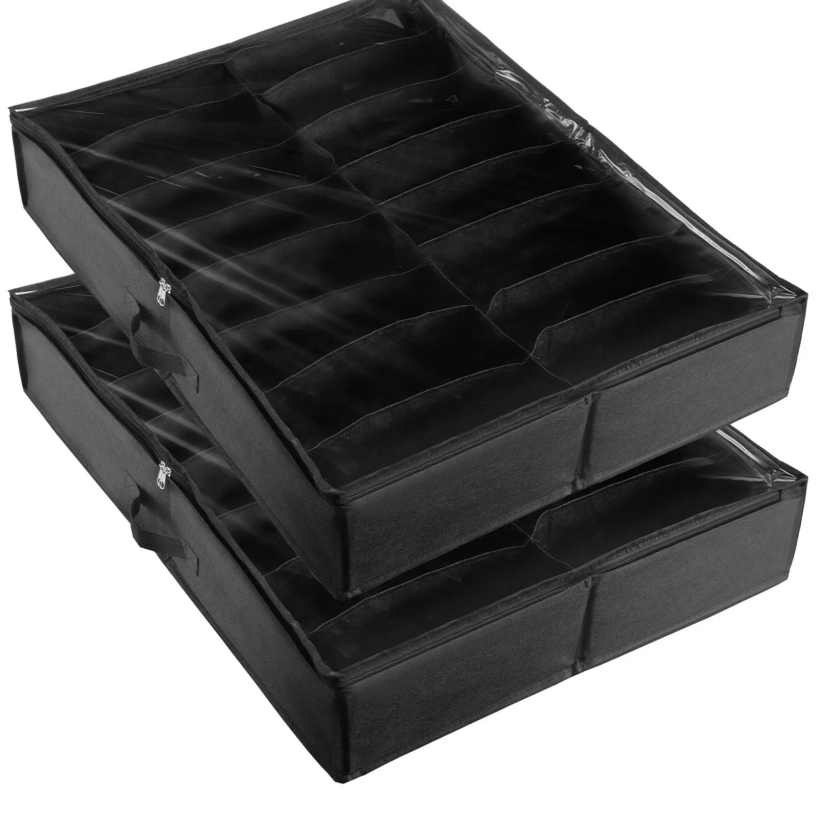 Sturdy Under Bed Shoe Storage Organizer, Set of 2 by HouseOfZazla
