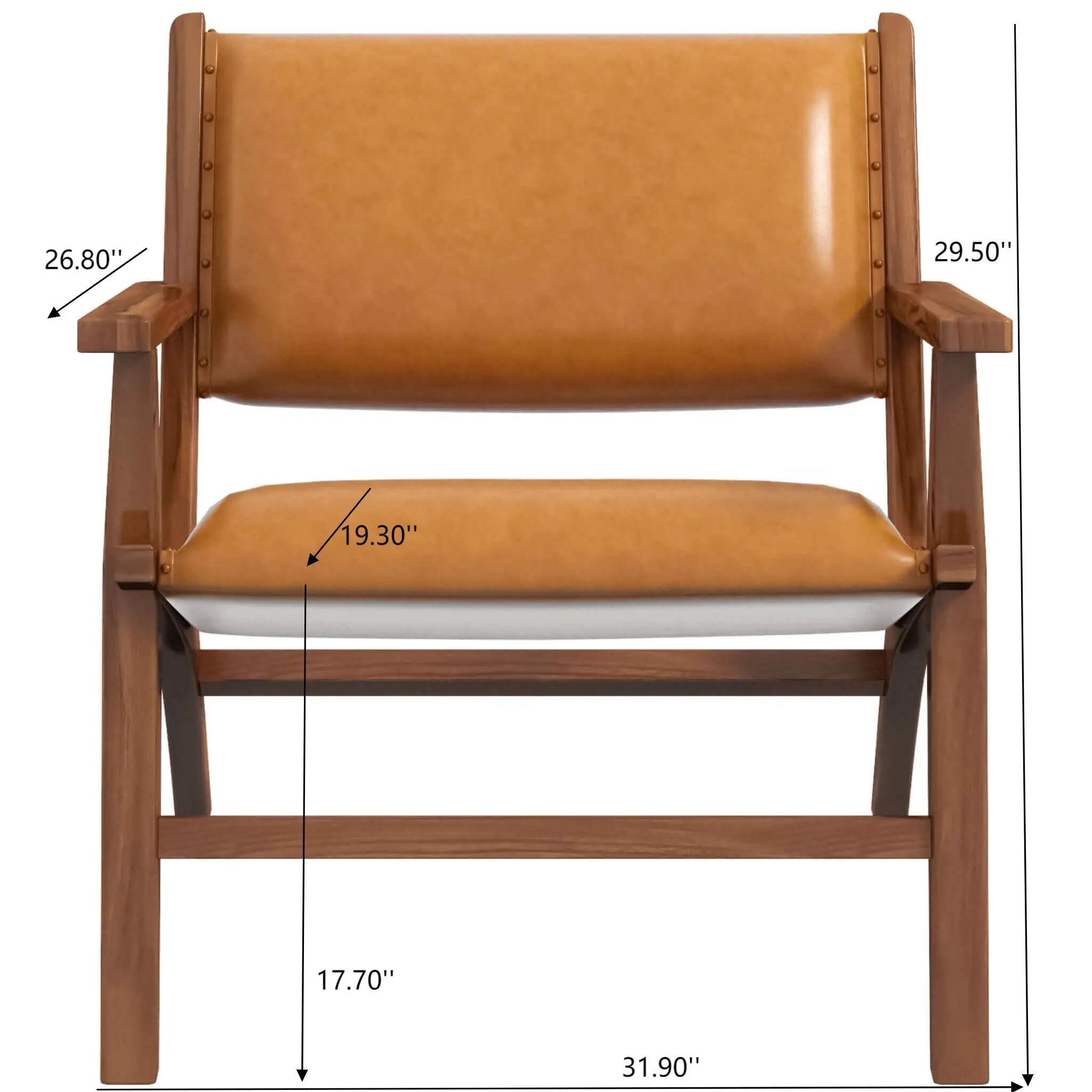 Hendrix - Antique Arm Chair - Brown / Rustic / Tan by Unique Piece Furniture