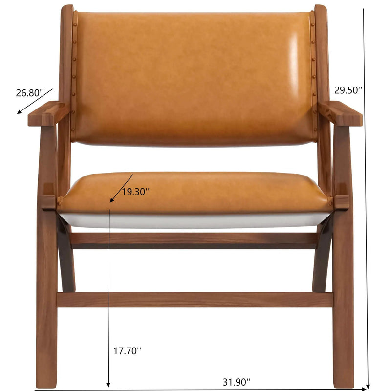Hendrix - Antique Arm Chair - Brown / Rustic / Tan by Unique Piece Furniture